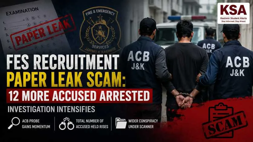 Fire and Emergency Services Recruitment Paper Leak Scam: 12 More Accused Arrested as ACB Intensifies Probe